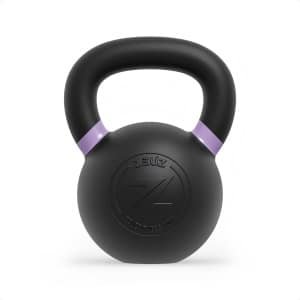 ZEUZ Kettlebell 20 KG - Gewichten voor Fitness & CrossFit - Conditie & Krachttraining - Gietijzer - Paars