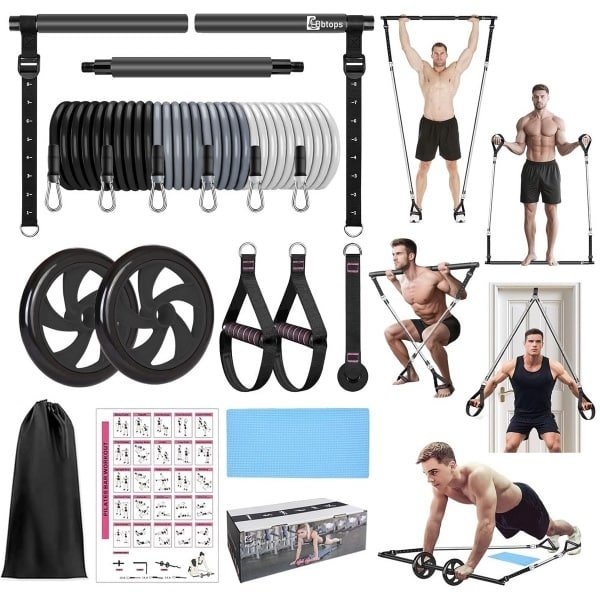 Zwarte Pilates Stang - Krachttraining en Yoga Fitness Bar