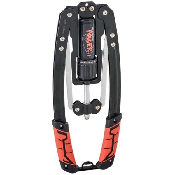 ower Twister - in Weerstand Verstelbaar van 10 - 200 kg - Armtrainer - Hydraulisch Armtrainingsapparaat - Fitness - Crossfit - Krachttraining - 43 x 16 x 5 cm - Zwart+Rood