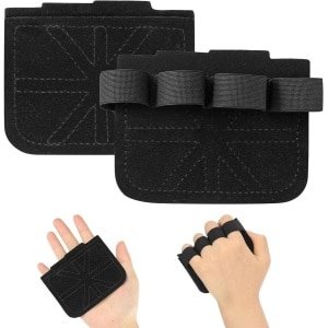 1 paar zwarte grip-pads voor krachttraining en fitness - ideaal voor pull-ups en bodybuilding