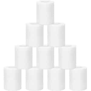 10 Rolls Compressie Bandage - 7.5 cm x 4.5 m - Crossfit - Bescherming voor Pols - Enkel en Knieën - Wit