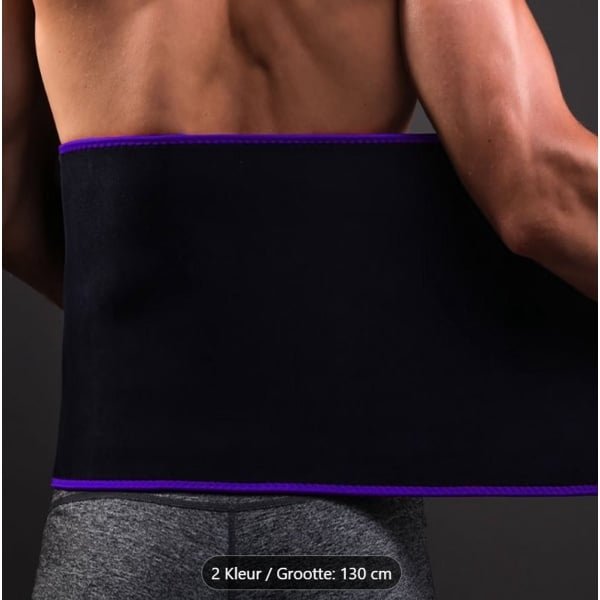 120 cm Neopreen Taille Trainer Riem Vitolog Afslankend Verstelbaar voor Training, Krachttraining, Fitness, Buikspieren, Gym, Ondersteuning voor Lumbale Wervelkolom