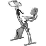 2-in-1 Hometrainer met LCD-display en Inklapbaar Ontwerp - Fietstrainer met 8 Weerstandsniveaus en Spankabels