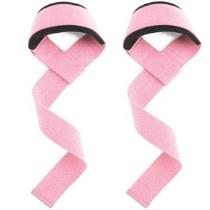 2 sets fitness verhogende banden - polsbeschermers voor gewichtheffen, deadlift, krachttraining - trainingsbanden, voor mannen en vrouwen, sportondersteuningsbanden, pull-up/dumbbell antislip en slijtvast, roze - stijl 1