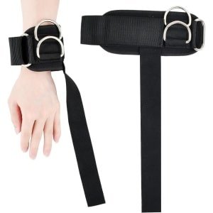 2 stuks Polsbanden voor Gewichtheffen met D-ringen voor Intensieve Krachttraining