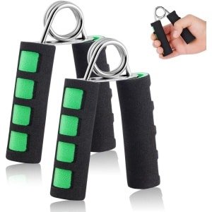 2 stuks handtrainers, grip krachttrainer voor spieropbouw, krachttraining, fitness, hand- en onderarm, trainingsapparaat met antislip handgreep
