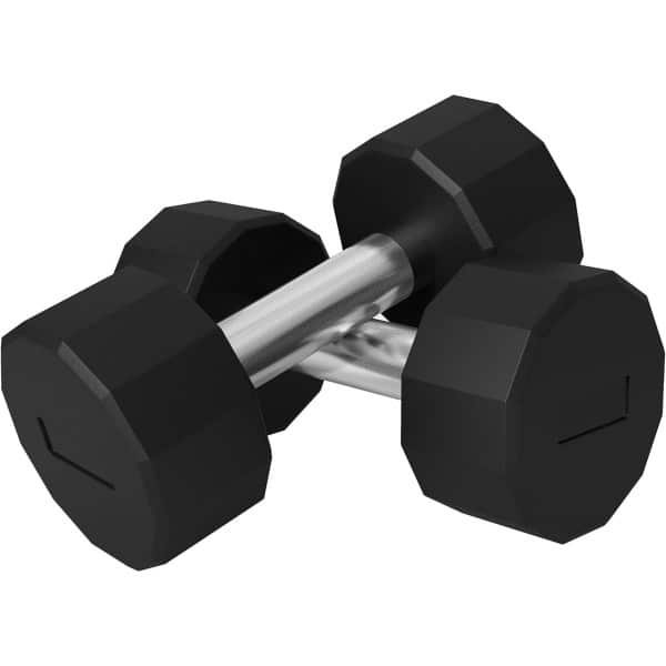20 kg Halterset voor Krachttraining en Gewichtheffen - Antislip Kort Gewichten Set