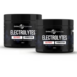 2x Elektrolyten Poeder - 400 gram - 80 doseringen - Geschikt voor Hyrox, Hardlopen & Crossfit - Voordeel Set - Rood Fruit