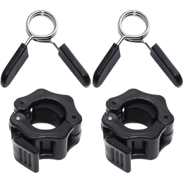2x Halterklemmen 2,5 cm - Stevige Gewichthef Stangklemmen voor Fitness en Krachttraining