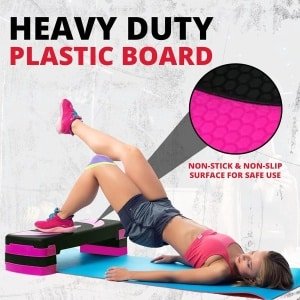 3-in-1 Aerobic Stepper Verstelbare Hoogte 10-15-20 cm Anti-slip Cardio Fitness Trappen Huis