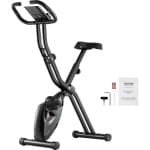 3-in-1 Hometrainer - Fitnessfiets - Indoor Bike - Stationaire Fiets - Opvouwbare Fiets - Zwart-Oranje - Verstelbaar Zadel - Magnetische Weerstand