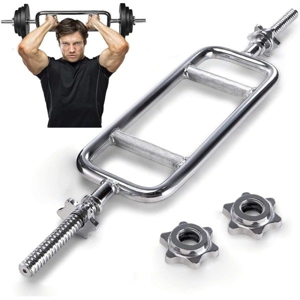 34" Tricep Gewicht Bar voor Krachttraining, Deadlifts en Squats - Duurzaam en Stijlvol Ontwerp