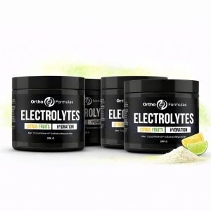 4x Elektrolyten Poeder - 800 gram - 160 doseringen - Geschikt voor Hyrox, Hardlopen & Crossfit - Voordeel Set - Citrus fruits