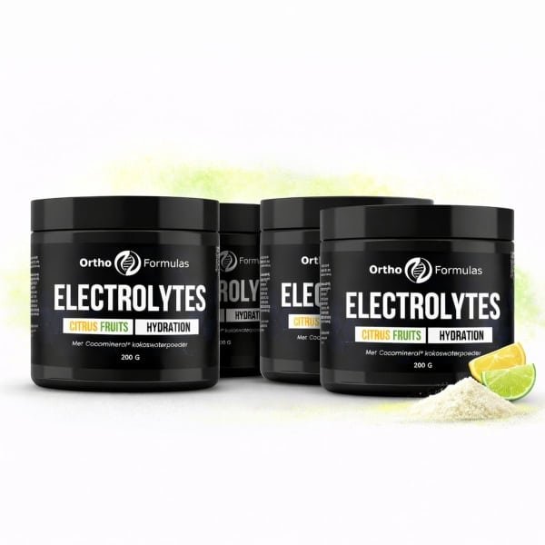 4x Elektrolyten Poeder - 800 gram - 160 doseringen - Geschikt voor Hyrox, Hardlopen & Crossfit - Voordeel Set - Citrus fruits