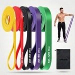 5-delige Weerstandsbanden Set - Complete Fitness Elastiek Bundel - 5 tot 125 LBS (2-57KG) - Power Bands voor Pull Up Assist & Krachttraining - Incl. Draagtas