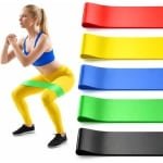 5-pack elastische oefenbanden - trainingsbanden - TPE-weerstandsbanden - fitness-stretchbanden - weerstandsbanden voor training - voor krachttraining, stretching, - fitnessapparatuur voor thuis voor dames en heren