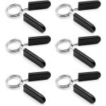6x Halteringset Klemmen 25mm - Dumbbell Clips voor Olympische Halterstangen - Kragen voor Fitness en Krachttraining