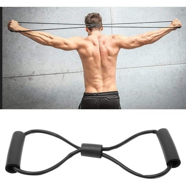 8 Weerstandsbanden Voor Borsttraining en Fitness - Elastische Weerstandstouw voor Krachttraining met Handige Woordweerstand.