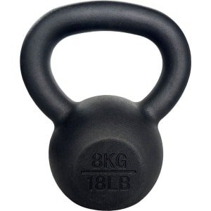 AJ-Sports Kettle Bell Pro Gietijzer 8kg - Kettlebell - Gewichten - Krachttraining - Zwart - Fitness - Geschikt voor Crossfit & Fitness