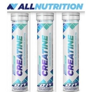 ALLNUTRITION | CREATINE | 3×20 Bruistabletten | Monohydraat Creatine voor Actieve Mannen en Vrouwen | Sinaasappelsmaak |