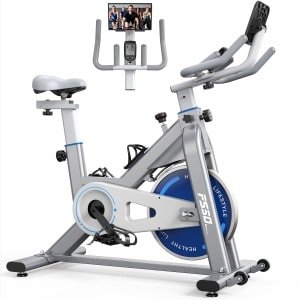 AOVOPRO FS50W Magnetische Weerstand Hometraine - Verstelbare Zadel en Stuur - 6KG Vliegwiel - Max. 100kg Belastbaarheid - iPad en Fleshouder