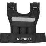 Actiget® Gewichtsvest - Verzwaard Vest - Trainingsvest - Crossfittvest - Reflectie - Hardlopen / Cardio - Verstelbaar - 20 Kg - Zwart