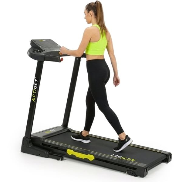 Actiget® Loopband - 1-16 KM/U - Inklapbaar - Fitshow APP - Met ingebouwde Speaker ( Bluetooth ) - Afstandsbediening - Telefoonhouder - Smeerolie - 164 x 56,5 - 1,5 PK Motor