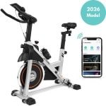 Activora Hometrainer - Inclusief app - 10 kg vliegwiel - Gratis bidon - Hartslagfunctie - 0-100% weerstandsniveaus - Display met info - Fitness fiets - Spinningfiets - Hometrainers