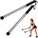 Allecto - Draagbare Fitnessapparatuur - Workout - Lichtgewicht - Thuis - Hiit en Krachttraining - Ropeless Battle Ropes - Geschikt voor Vrouwen Mannen - 2st Ropeless Battle Ropes, Draagbare Fitnessapparatuur Thuis voor Hiit en Krachttraining