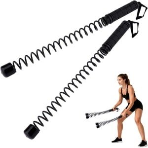 Allecto - Draagbare Fitnessapparatuur - Workout - Lichtgewicht - Thuis - Hiit en Krachttraining - Ropeless Battle Ropes - Geschikt voor Vrouwen Mannen - 2st Ropeless Battle Ropes, Draagbare Fitnessapparatuur Thuis voor Hiit en Krachttraining