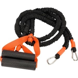 Allecto - Fitness Elastiek - Krachttraining - Resistance Band - Yoga en Pilates - Mannen Vrouwen - Weerstandsbanden met Handvatten - Geschikt voor Alle Niveaus - Blauw Zwart Geruit