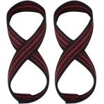 Allecto- Gewichthefriemen - Zacht nylon - Gymtraining - Compatibel - Zwart Rood - Fitness Accessoires - Geschikt voor Krachttraining - Unisex