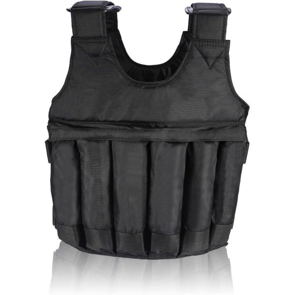 Allecto - Gewichtsvest voor Krachttraining - Fitness en Sport - Verstelbaar - Mannen Vrouwen - Hardlopen Joggen Boksen - Trainingsvest - Geschikt voor Gewichtsvest - Zwart Blauw - Geen Zand Stalen Plaat