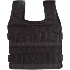 Allecto - Gewogen Vest - Fitness Training - Ademend Mesh - 15KG - Krachttraining - Lichaamstraining - Geschikt voor Training - Zwart - Gewichtstraining