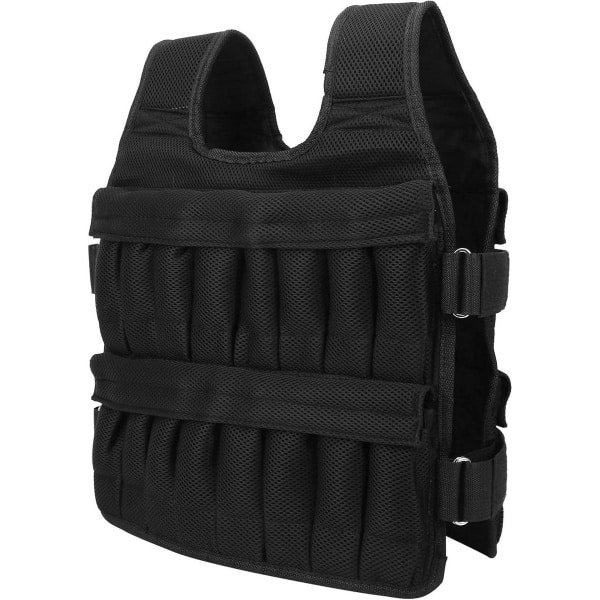 Allecto - Gewogen vest 35KG - Verstelbare - Heren - Fitness - Sport training - Gecomprimeerde - Oxford stoffen - Vesten - Training - Geschikt voor - Mannen - Zwart - Gewichtsvest - Krachttraining - Bodybuilding