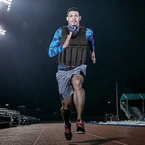 Allecto- Gewogen vest - Krachttraining - Verzwaard - Zwart - Fitness - Gewichtsvest - Geschikt voor Krachttraining - Zwart Oxford Stof Gewichtsvest voor Hardlopen Fitness Crossfit Boksen.