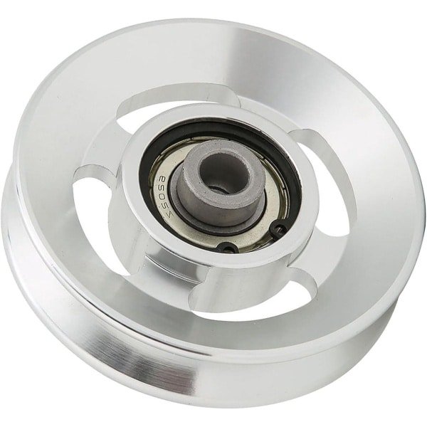 Allecto - Katrol voor krachttraining - Accessoires voor thuisgymnastiek - Aluminiumlegering - Geschikt voor thuisgebruik - Zwart-Katrol voor krachttraining, accessoires voor thuisgymnastiek, krachttraining accessoires met 90 mm diameter.