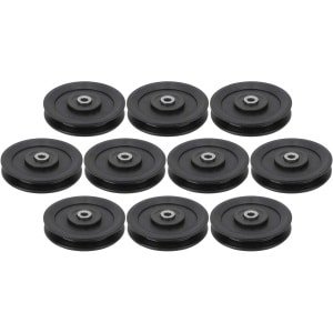 Allecto- Katrol wiel - Fitness accessoire - Nylon - Home gym - Krachttraining - Lager Katrol - Geschikt voor katrollen - Zwart 10st 115mm Lager Katrol Wiel Nylon Fitness Lager Katrol Home Gym Bijlagen Oefening Krachttraining Accessoire