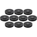 Allecto- Katrollager - Nylon- 10 stuks - 115 mm - Fitness - Thuis - Gym - Accessoire - Krachttraining - Zwarte Katrollager