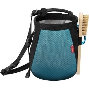 Allecto - Klimmen krijttas - Magnesia - Met karabijnclip - Verstelbare riem - Lichtgewicht - Geschikt voor klimmen - Zwart - Crossfit - Gymnastiek.