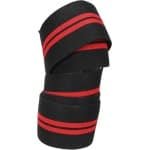 Allecto- Knie Wraps - Compressie - Gewichtheffen - Zwart - Elastisch - Bandage - Powerlifting - Hurken - Sport - Brace - Mouwen - Geschikt voor alle maten - Krachttraining - Ondersteuning van de knie - Verbeterd herstel na de training.