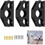 Allecto Plus - Wandankers voor Weerstandsbanden - Set van 2 - Ruimtebesparend - Voor Krachttraining en Fitness-oefeningen