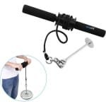 Allecto Polsroller - Onderarm - Gym - Zwart - Spierontwikkeling - Geschikt voor Home Gym - Krachttraining Onderarm Schuimroller voor Polscurler.