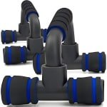 Allecto - Push Up Bars - Non-Slip Handvatten - Zwart - Krachttraining - Spiertraining - Set van 2 - Geschikt voor Thuisgebruik - Ideaal voor Fitnes...