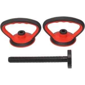 Allecto Verbeterde Kettlebell-handgreep - Krachttraining - Halterconverter - Verstelbaar - Compatibel met diverse modellen - Zwart - Accessoire voor kettlebells