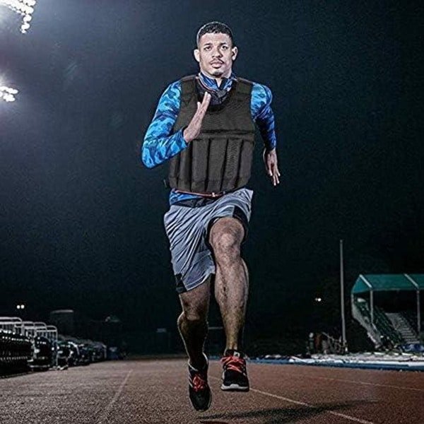 Allecto - Verzwaard Fitnesstool - Gewogen Vest - Zwart - Krachttraining - Gewichtsvest - Geschikt voor Mannen Vrouwen - Oxford Stof - Gewichtstraining - Fitness - Crossfit.