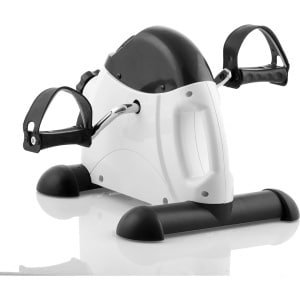 Aurixi® Bureaufiets - Deskbike Met LCD-Display - Stoelfiets Bewegingstrainer - Bureau Fiets Met Instelbare Weerstand - Mini Hometrainer - Wit en Zwart - 39cm x 41cm x 30cm