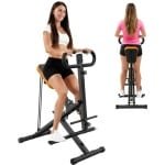 BLOSSOM Roeitrainers - Krachtstations - Verstelbare weerstand - Opvouwbaar - LCD-scherm - Buikspiertrainer - Maximaal gewicht 118 kg - Voor buik/benen/rug - Zwart