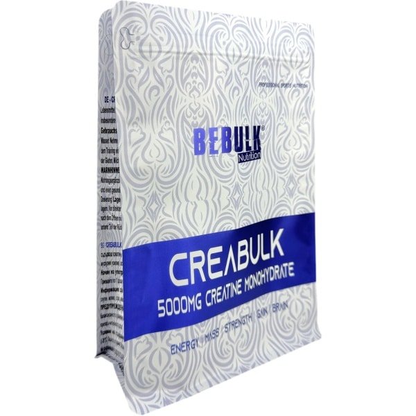 BeBulk Nutrition - CreaBulk - 100% Creatine Monohydraat - 1 kg (1000g) - Neutraal Supplement voor Spieropbouw & Prestaties - Hoge Kwaliteit - Gemaakt in Nederland