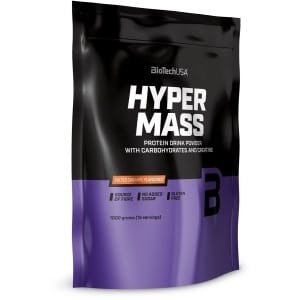 BioTechUSA Hyper Mass - Mass Gainer met Koolhydraten & Eiwitmengsel | Gemicroniseerde Creatine | Glutenvrij, 1 kg, Gezouten karamel